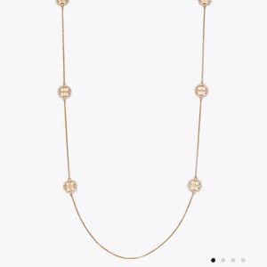 Tory B “Miller Pave Long” Necklace w/ crystals